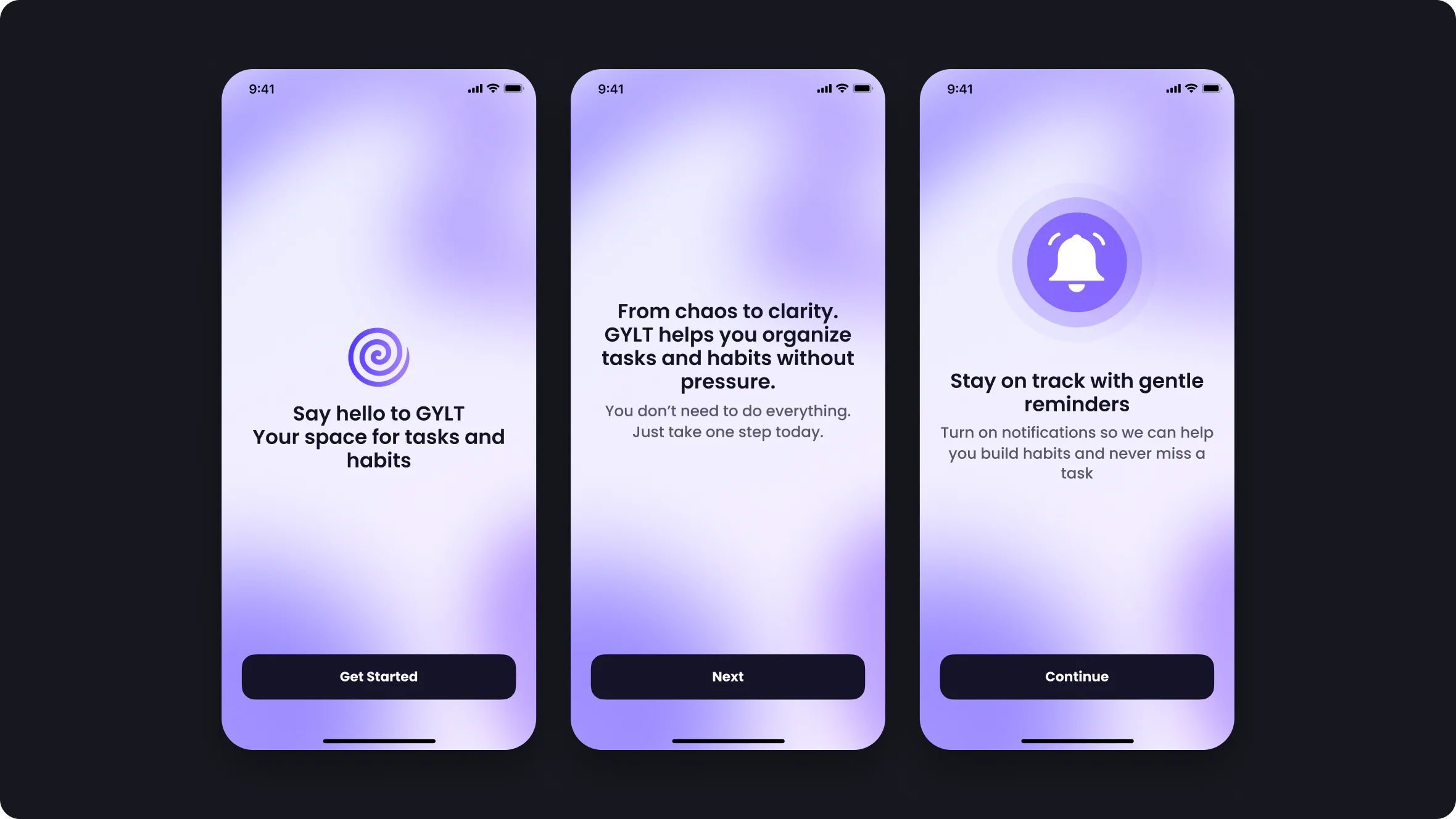 GYLT: Onboarding