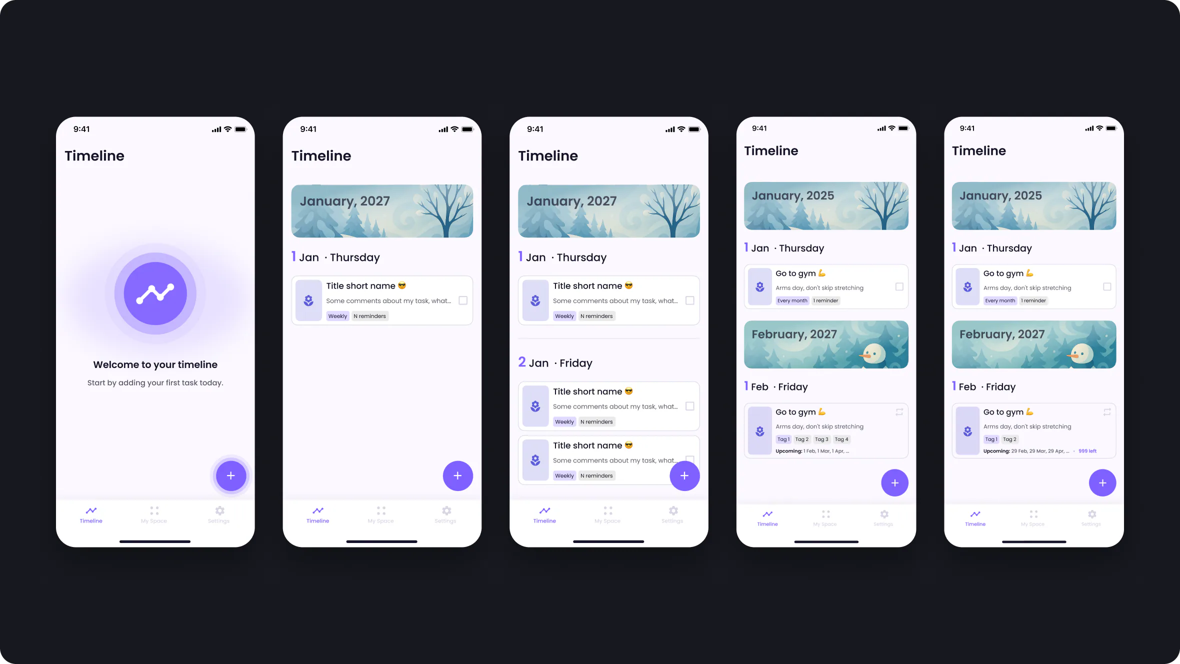 GYLT: Timeline